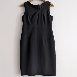 Evan Picone Black Dress with Neck Detail Size 8